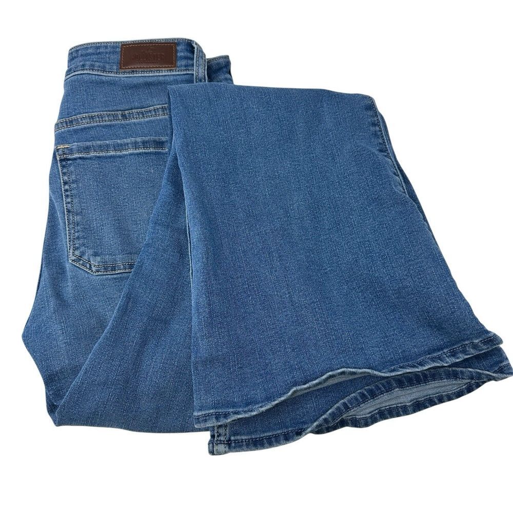 Hollister Jeans Womens High Rise Flare Light Wash Fade Stretch Denim 27R - Picture 3 of 11